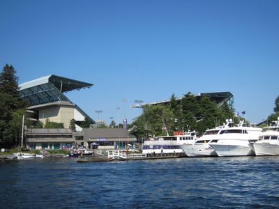 Coming in to Husky Harbor, right next to the stadium.