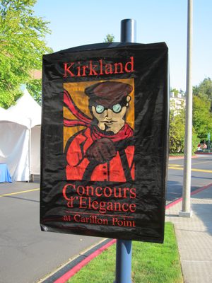 The car was in town for the Kirkland Concours...