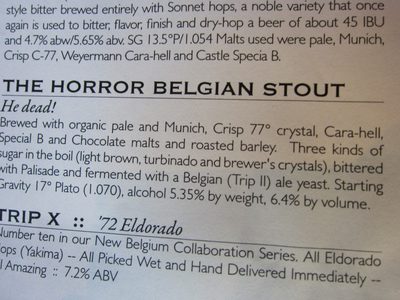 Details of these beers... 