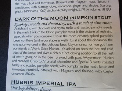 More details.  The two very dark beers (this one and The...