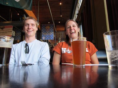 See! Happy!  On the left is Stephen Pool, a UT grad from...