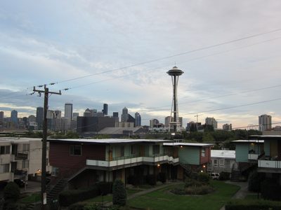 Looking towards downtown from Eleanor's apartment. ...