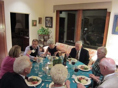 Mom's table - Loomis Carleton, John, Pat Hirschman, Jim...