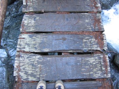 Some of the bridges had wider spaces in them than...