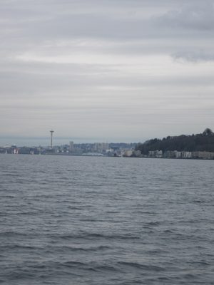 Coming around the point towards Seattle.