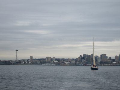 Sailboat + Space Needle (these pictures accentuate how...