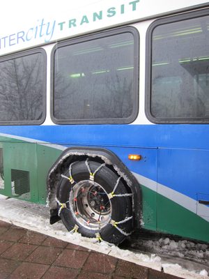 Getting back to my apartment... the buses are prepared!