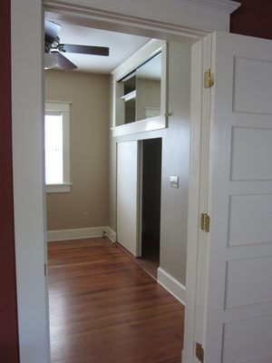 Looking into the back bedroom.