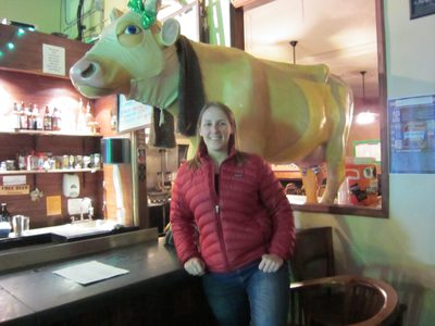 On our way back to the hotel, we stopped in at the Green...