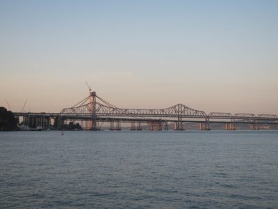Unfortunately, the old span of the east bridge kind of...
