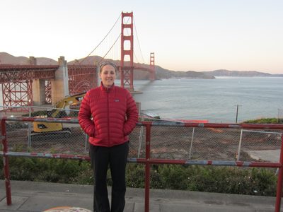 All smiles!  The construction behind is for a new...
