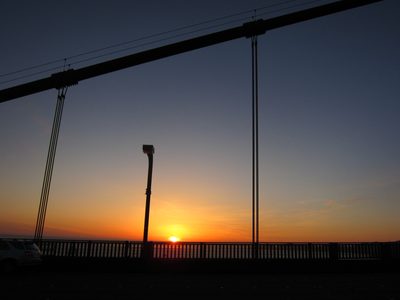 Sunset over the Pacific.
