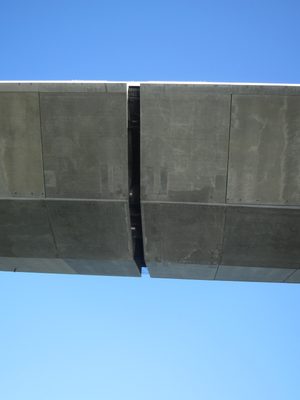 That is one large expansion joint.  Visible within are...