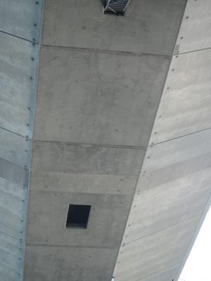 Access holes under the skyway.