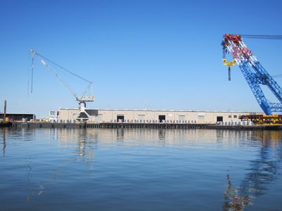 Remember the spool of wire we saw being lifted to the...