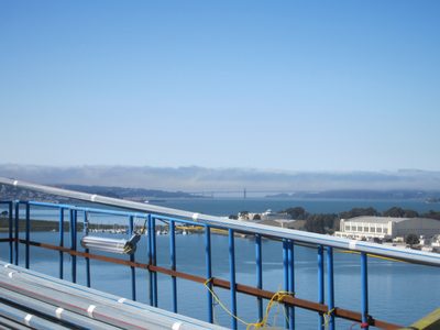 Looking out towards the Golden Gate Bridge from the new...