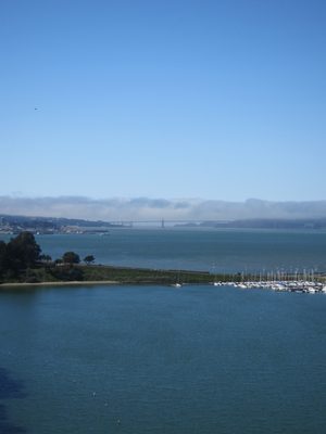 Looking towards the Golden Gate.  Good thing our tour...