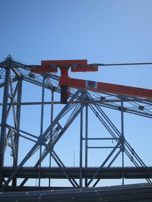 Apparently bridge workers like trolls and Angry Birds.