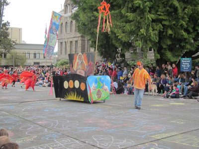 The beginning of the parade!  As far as I can tell,...