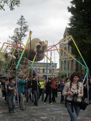 A giant spider!