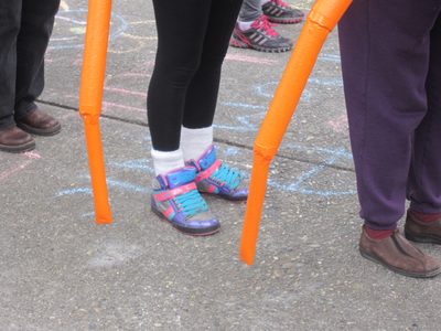 Awesome kicks on one of the centipede parts.