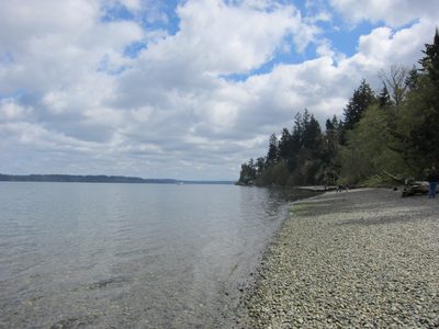 Looking east at Puget Sound.