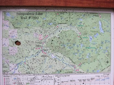 A map of the area, in case we got lost.  We were...