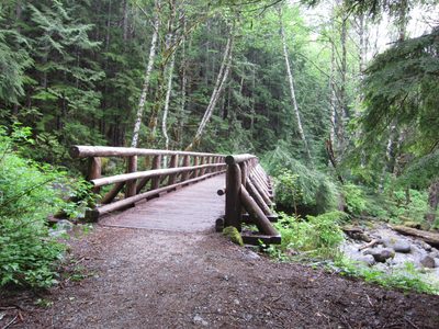 Woohoo, a bridge!  Turns out the wooden-ness of this is...