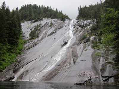 I can just imagine otters slip-sliding down this. ...