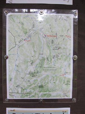 The map at the trailhead.  A GPS map of where we went:...