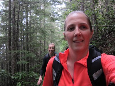 Trying to get both of us in the shot.