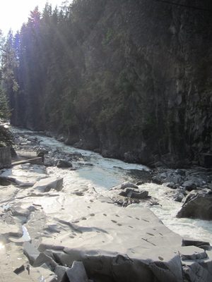 Looking downriver.