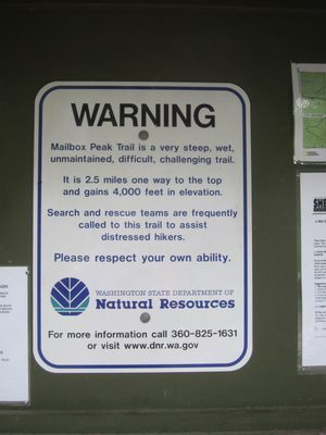 Hrm.  Another dangerous trail.  Maybe we should start...