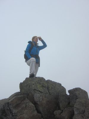 Diana scopes out the vast world before her... or the 20...
