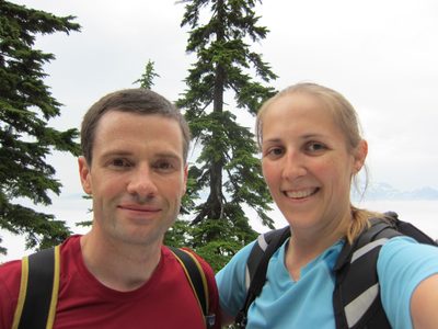 Decent self-photo, though I'm blocking the mountains behind.