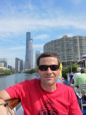 Jay with the Sears Tower in the background.