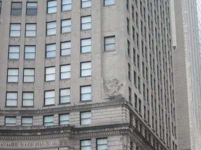 Cool lion / griffin / other animal sculpture on the...