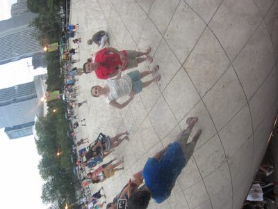 Attempting to make the camera inconspicuous in this self-photo.