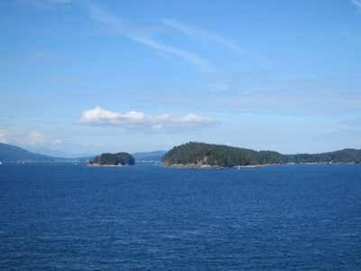 Neat little island in / near Boundary Pass, between...