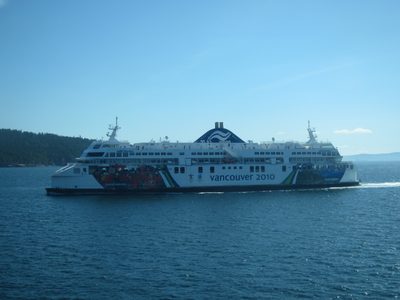 Another ferry, decorated for the 2010 Olympics.
