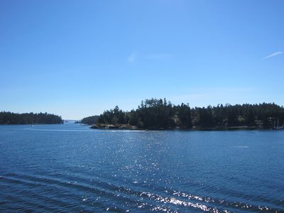 A beautiful day in Swartz Bay.
