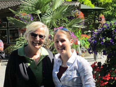 Mom and Catherine set out to explore.