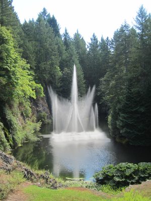 Another shot of the "ever-changing" fountain.