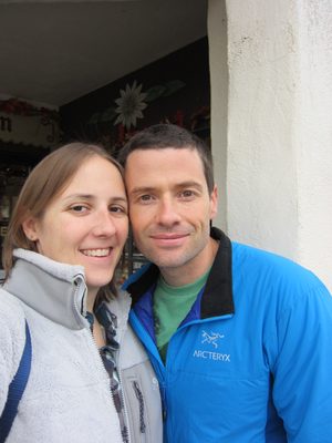 Catherine and Jay, Saturday morning in Leavenworth.