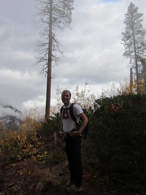 We made it to the top of the ridge!  The trail meandered...