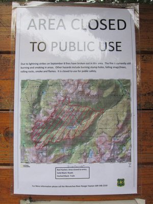 A nearby trail to Eightmile Lake (a route we had...