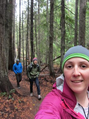 Like yesterday, the trail started chilly.  Our beta...