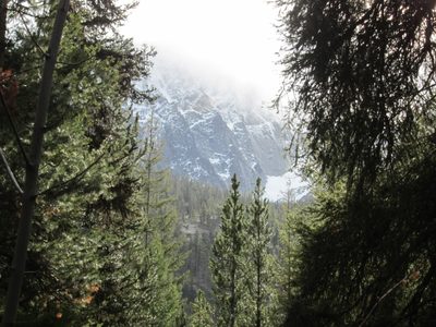 Wow!  A snowfield comes into view.  I'm pretty sure,...