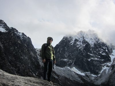 John with Aasgard Pass and the edge of Dragontail.