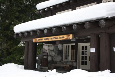 One of the ranger station lodges at Longmire.